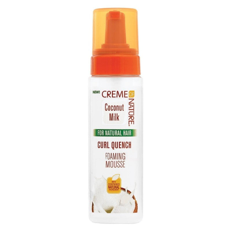Creme of Nature Coconut Milk Curl Quench skummende mousse 207ml
