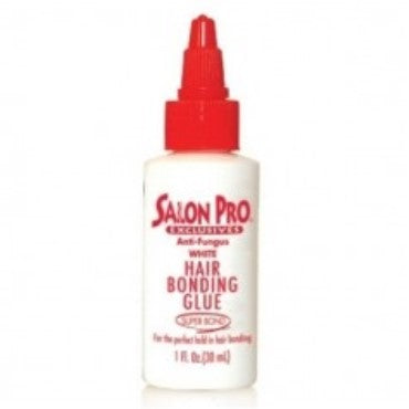Salon Pro hårbindingslim (hvit) 1Oz