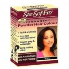Sta Sof Fro Powder Dye Naturlig svart hårfarge