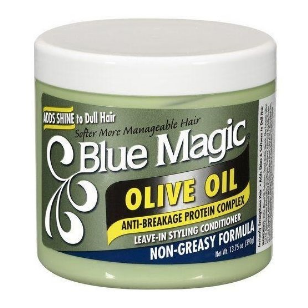 Blå magisk olivenolje hårdressing 12 oz