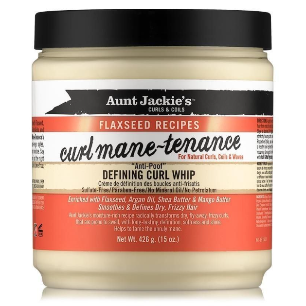 Tante Jackie's Curls & Coils Linfrøoppskrifter Curl Mane-Tenance Defining Curl Whip 426 gr