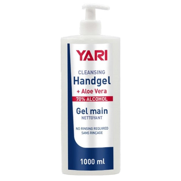 Yari Cleansing Handgel + Aloe Vera 70% ALKOHOL 1000ml