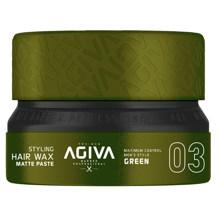 Agiva Styling Hair Wax Matte Paste 155ml - Grønn #3