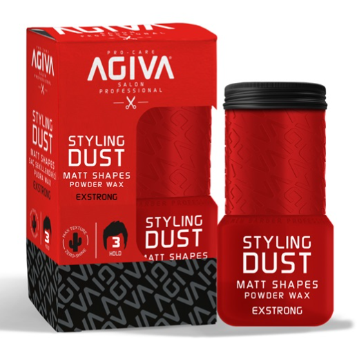 Agiva Styling Hair Powder Wax Extra Strong 20 Gr - Rød #3