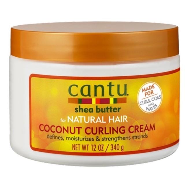 Cantu shea smør naturlig hår kokosnøtt curlingkrem 12 oz