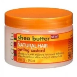 Cantu Shea Butter Naturlig hår Definer og glans Custard 12oz