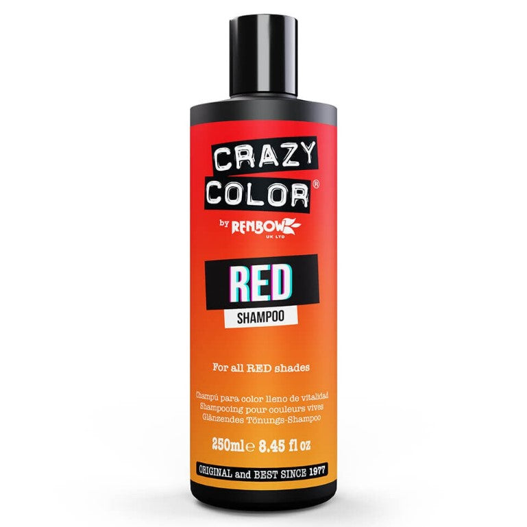 Crazy Color Shampoo Rød 250ml 