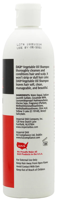 Dax Vegetable Oil Shampoo 414 ml - Opplev naturlig pleie - Behandle håret ditt!