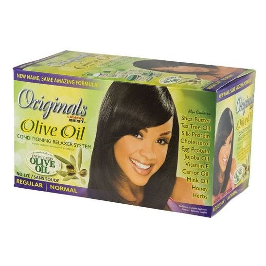 Afrikas beste organiske olivenolje Conditioning Relaxer Regular 