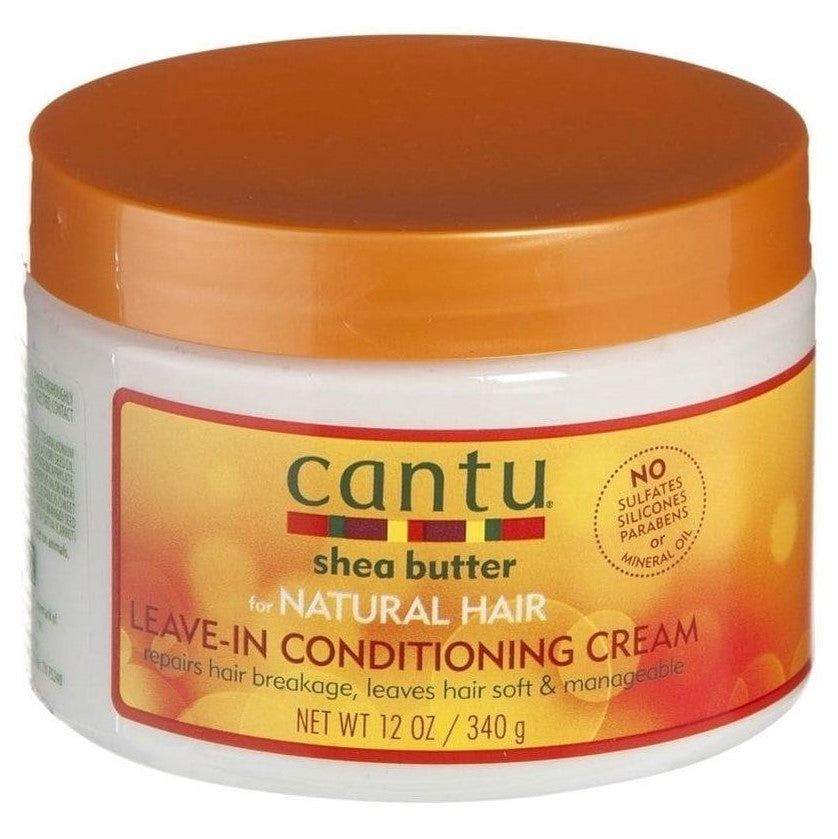 Cantu shea smør naturlig hår la være i konditionering reparasjon krem ​​12 oz