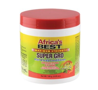 Afrikas beste Super Gro hår- og hodebunnbalsam Maksimal styrke 149 gr 