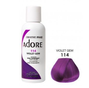 Adore Semi Permanent Hårfarge 114 Violet Gem 118ml 