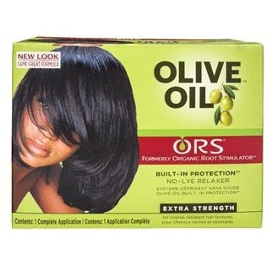 Ors Olive Oil No-Lyse Hair Relaxer Kit Extra Strength