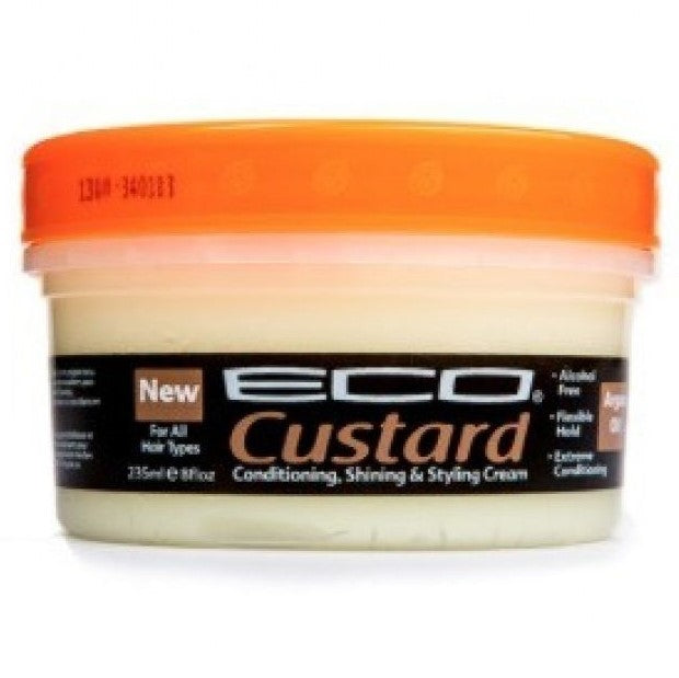 Eco Custard Conditioning Shining & Styling Cream Marokkansk arganolje 8 oz 