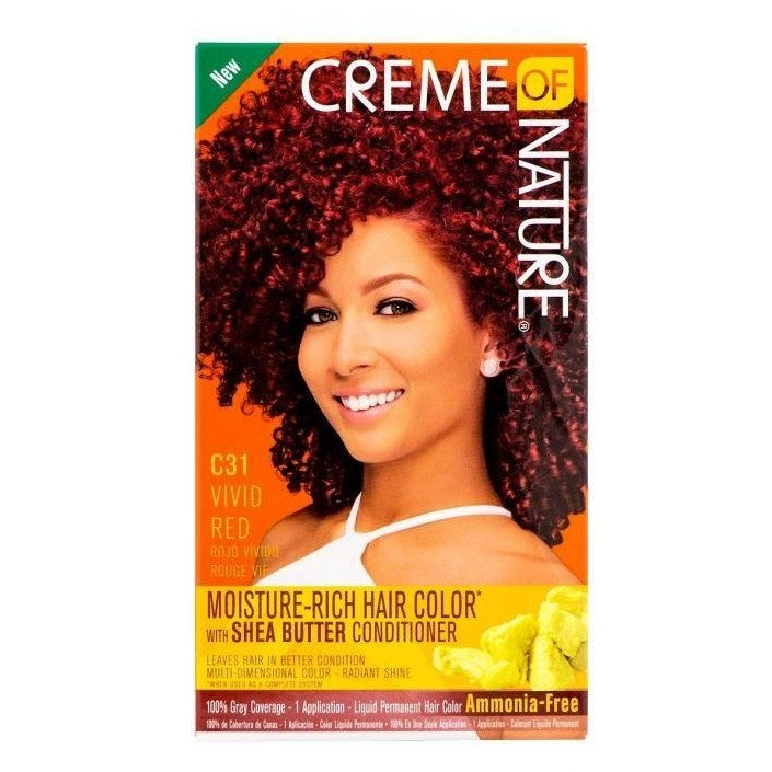Creme of Nature Moisture Rich Hair Color Kit C31 Vivid Rød