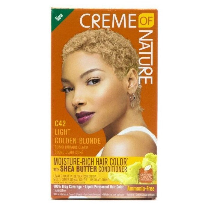 Creme of Nature Moisture Rich Hair Color Kit C42 Lys Gylden Blond 