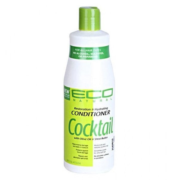 Eco Curl 'N Styling Cocktail Olive Restoration & Hydration Shampoo Cocktail med olivenolje og sheasmør 16 oz 
