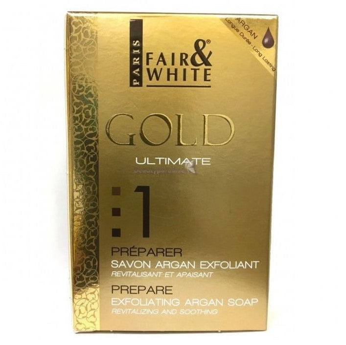 Fair & White Gold Ultimate Prepare Exfoliating Argan Soap 200 gr