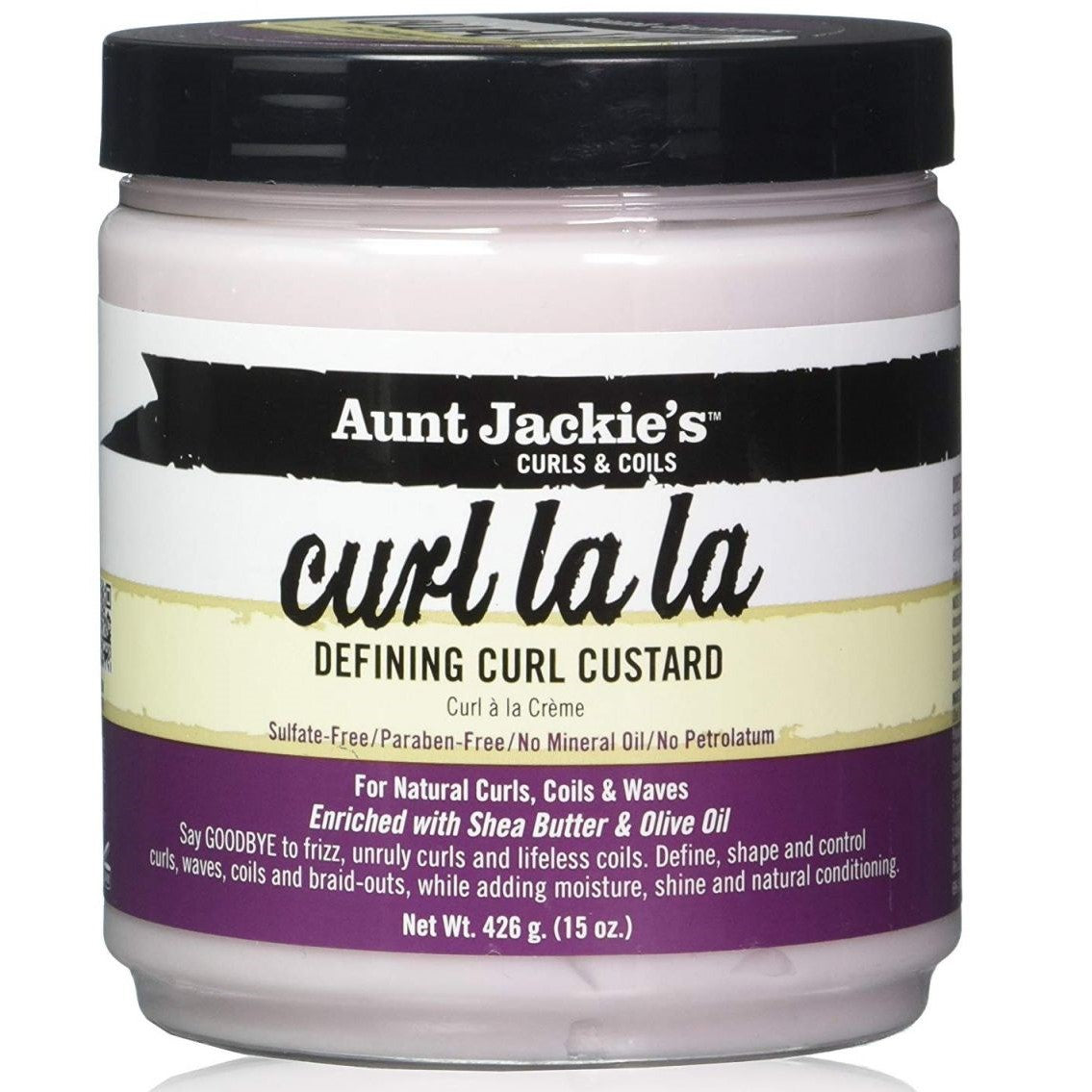 Tante Jackies Curls & Coils Curl La la Defining Curl Custard 425gr - Lag magiske krøller!