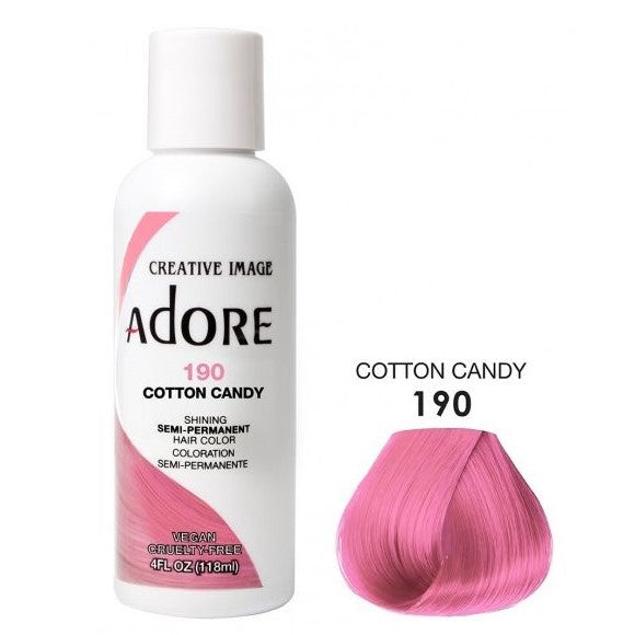 Adore Semi Permanent Hårfarge 190 Cotton Candy 118ml 