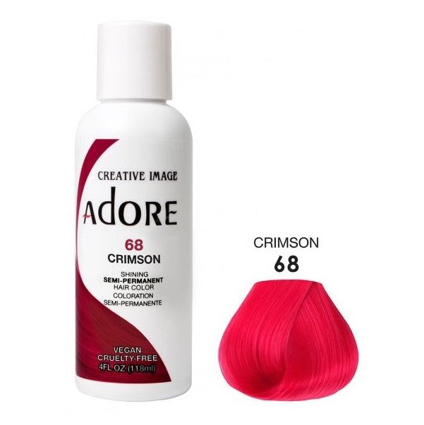 Adore Semi Permanent Hårfarge 68 Crimson 118ml 