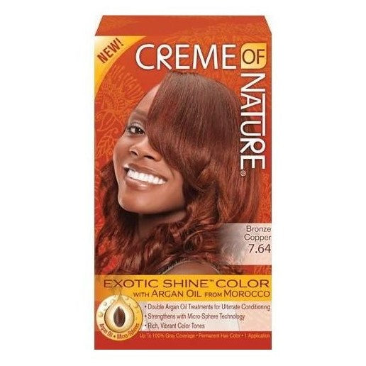 Creme Of Nature Exotic Shine Color With Argan Oil 7,64 Bronse Copper 