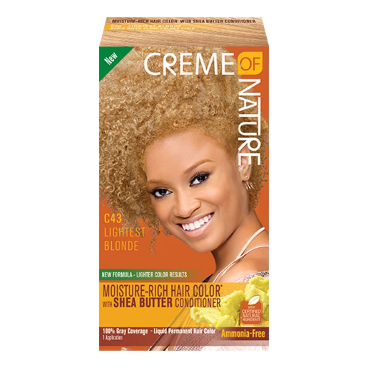 Creme of Nature Moisture Rich Hair Color Kit C43 Lyseste blonde 