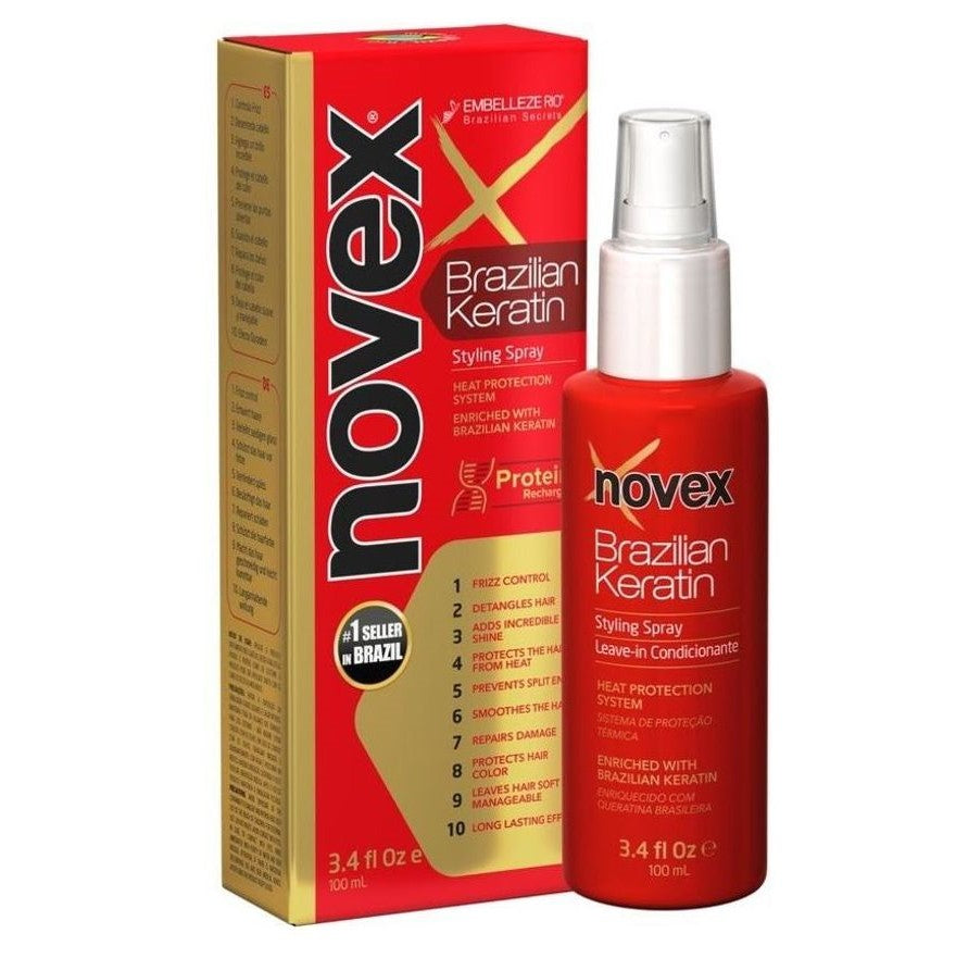 Novex Brazilian Keratin Styling Spray Leave In 3,4oz 