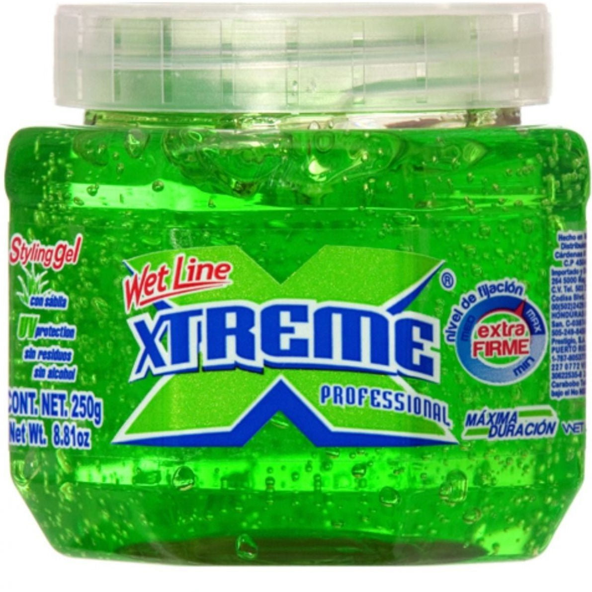 Wet Line Xtreme Professional Styling Gel Extra Hold Green 8,8 Oz / 250 Ml 