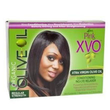 Pink XVO Extra Virgin Olive Oil Regular Conditioning No Lue Relaxer