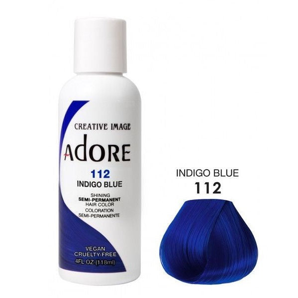 Adore Semi Permanent Hårfarge 112 Indigo Blue 118ml 