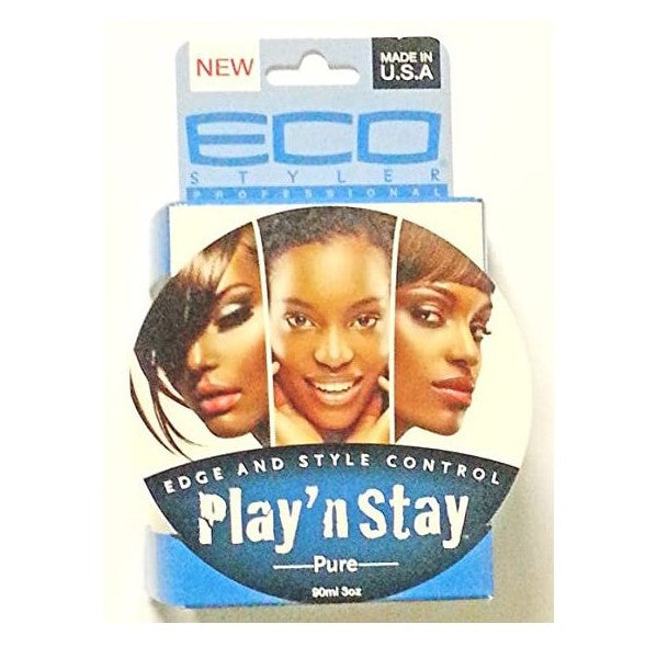 Eco Styler Play'N Stay Edge og Style Control Gel Pure 90 ml