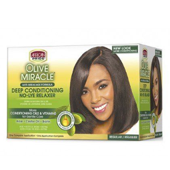 African Pride Olive Miracle Relaxer Kit Vanlig 