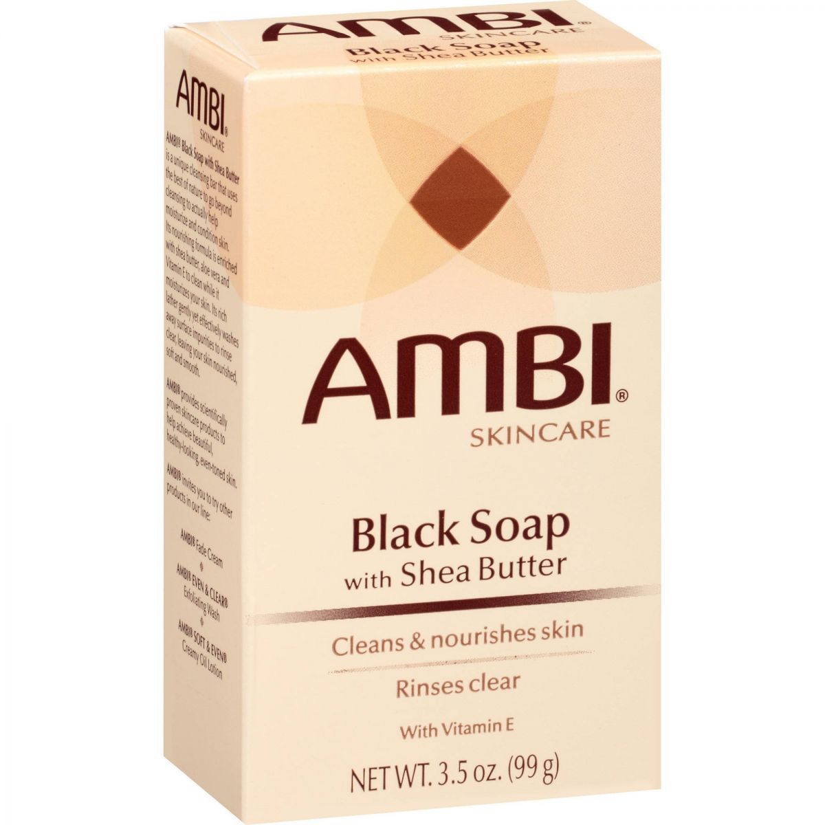AMBI svart såpe med sheasmør 