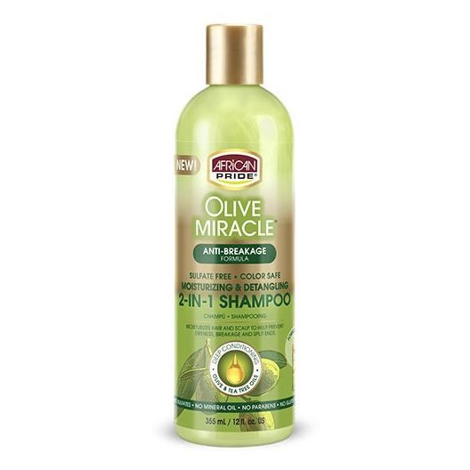 African Pride Olive Miracle 2-IN-1 Shampoo 355 ml 