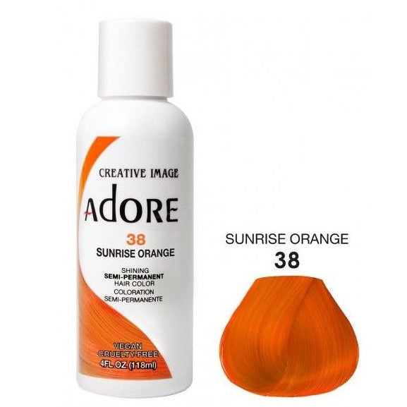 Adore Semi Permanent Hårfarge 38 Sunrise Orange 118ml 