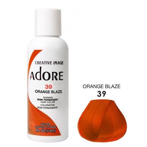 Adore Semi Permanent Hårfarge 39 Orange Blaze 118ml 
