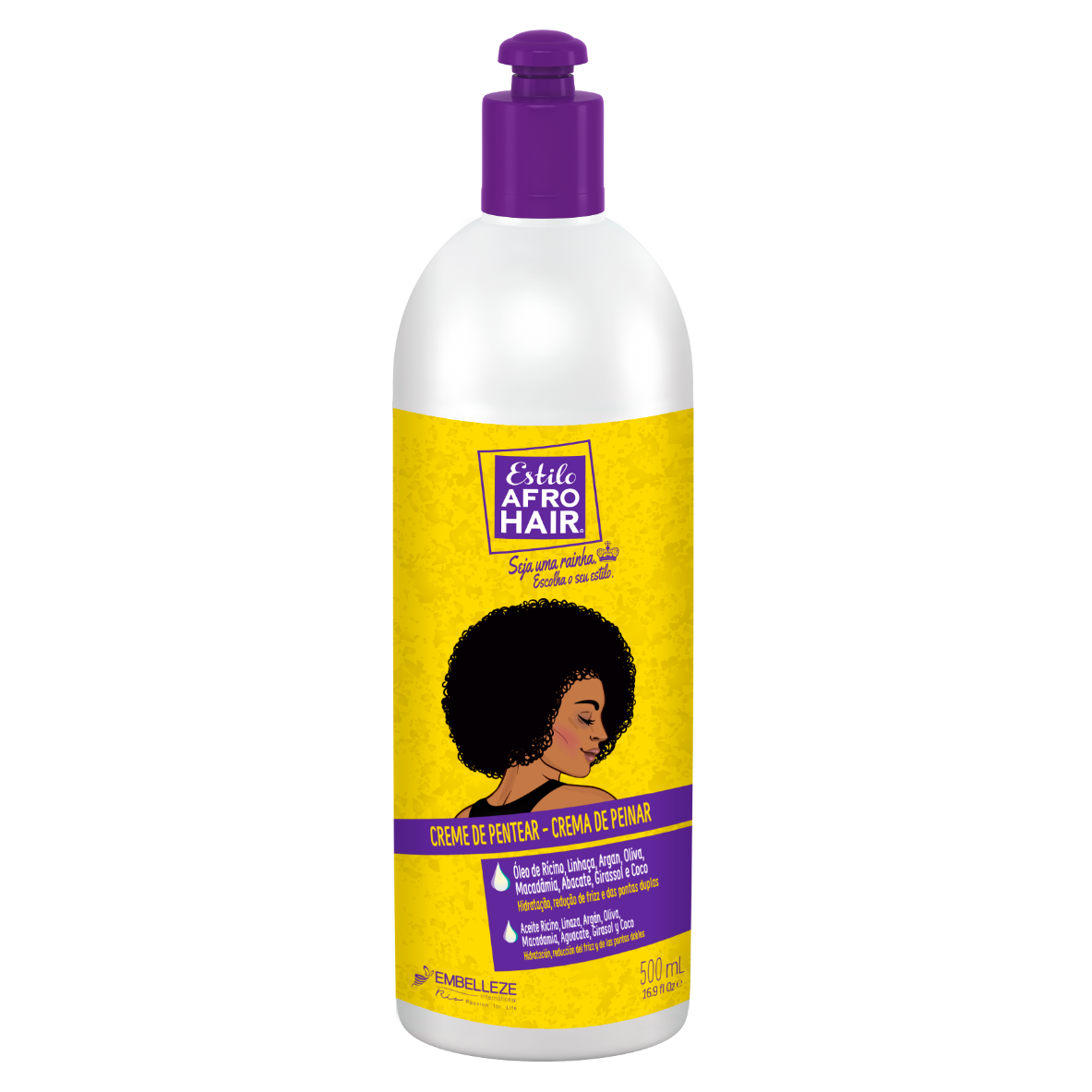 Novex Embelleze Afro hårkrem la være med arganolje 500 ml