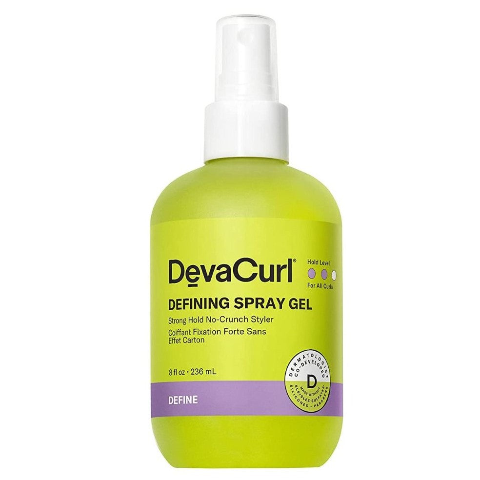 Devacurl Defining Spray Gel Strong Hold No-Crunch Styler 8 Oz