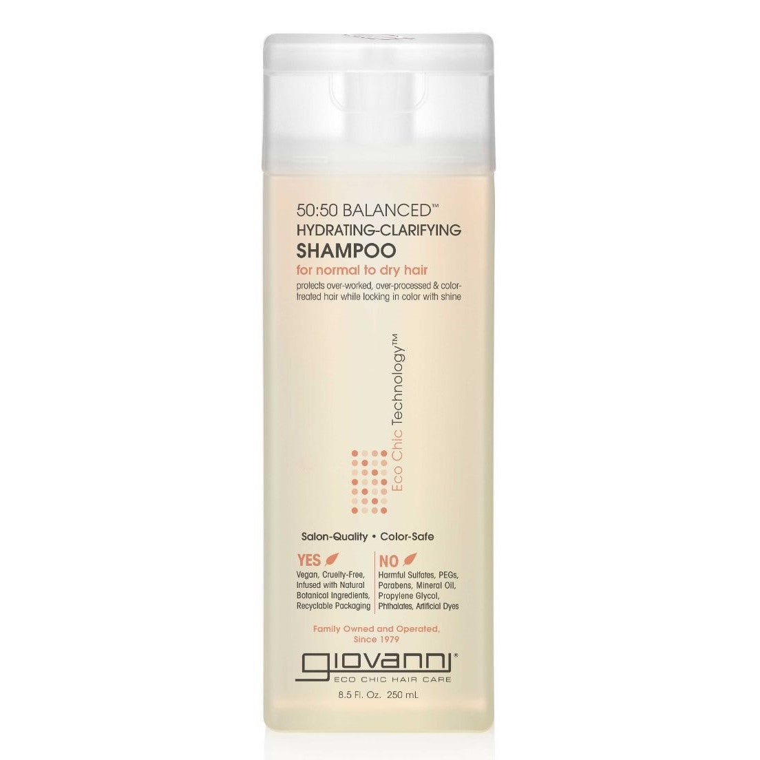 Giovanni 50:50 Balansert Hydrating-Clarifying Shampoo 8,5 oz / 250 ml 